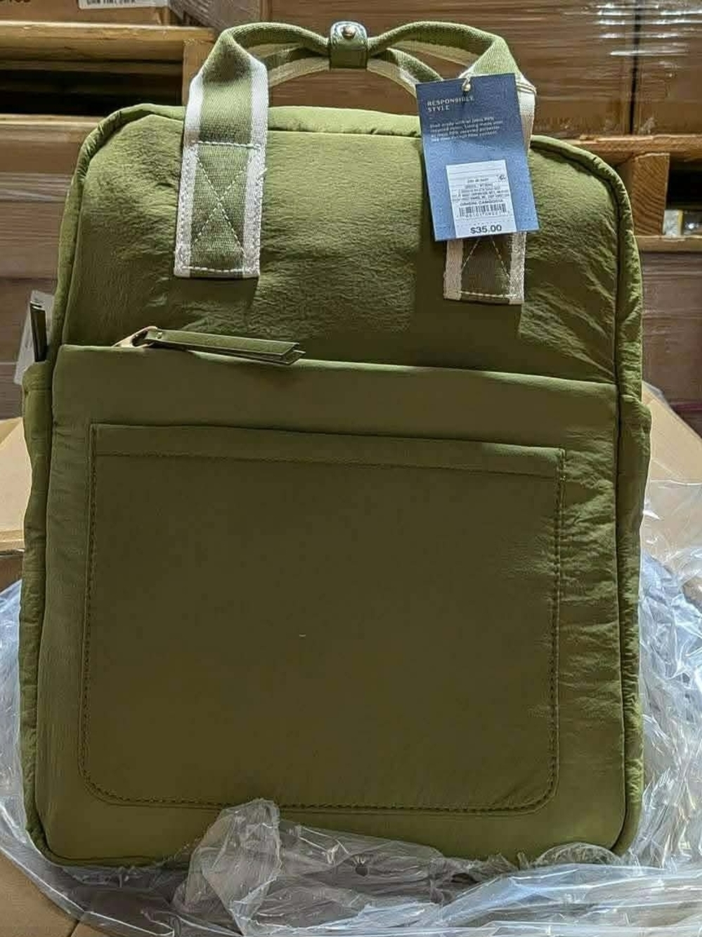 Olive Green Utility Backpack